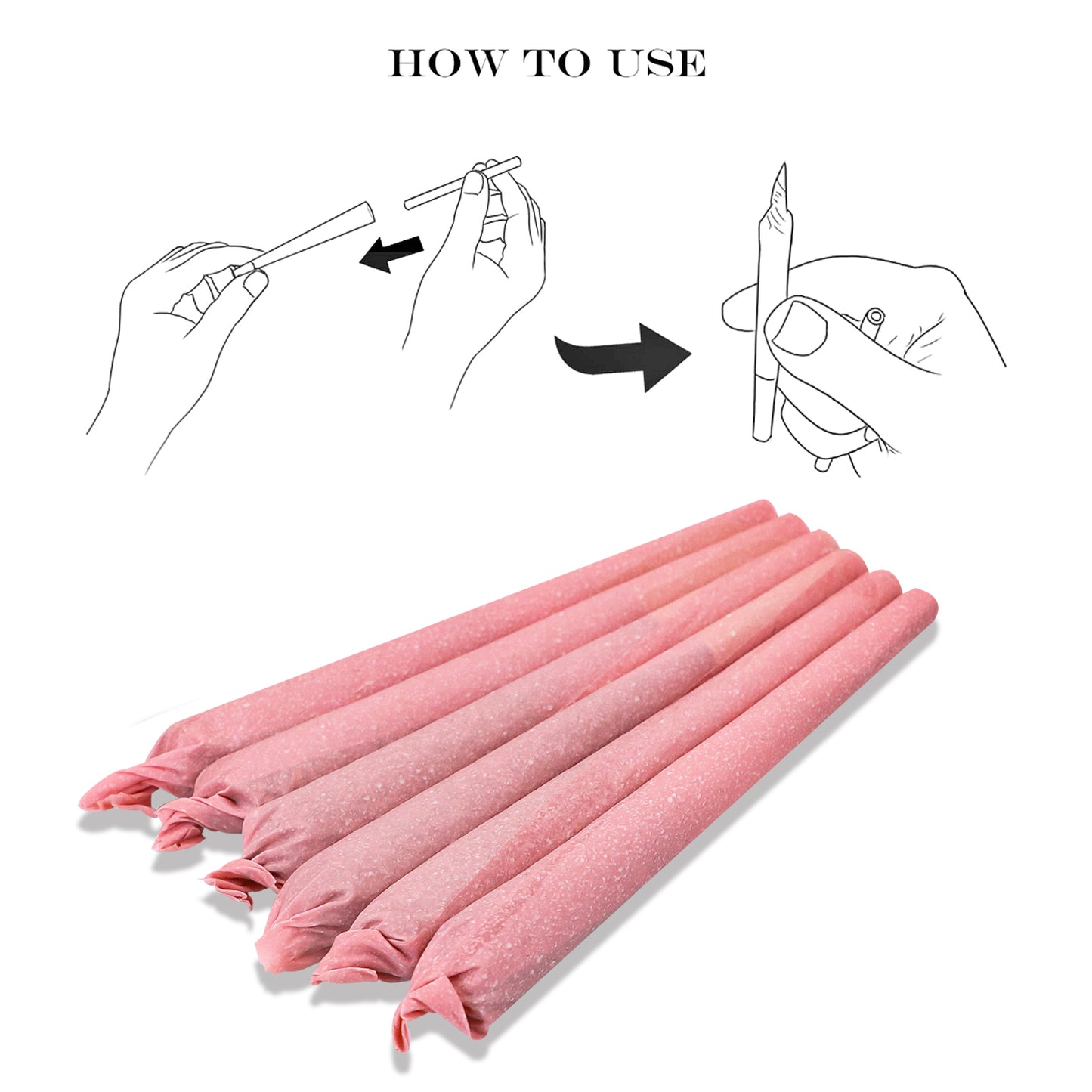HORNET Blueberry Flavored Pink Pre Rolled Cones, King Size Pre Rolled Rolling Paper with tips, Slow Burning Rolling Cones & load, 72 PCS / Jar