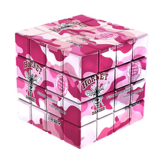 HORNET 60 mm Cube Shape Plastic Herb Grinder, 4 Lay Herbal Grinder