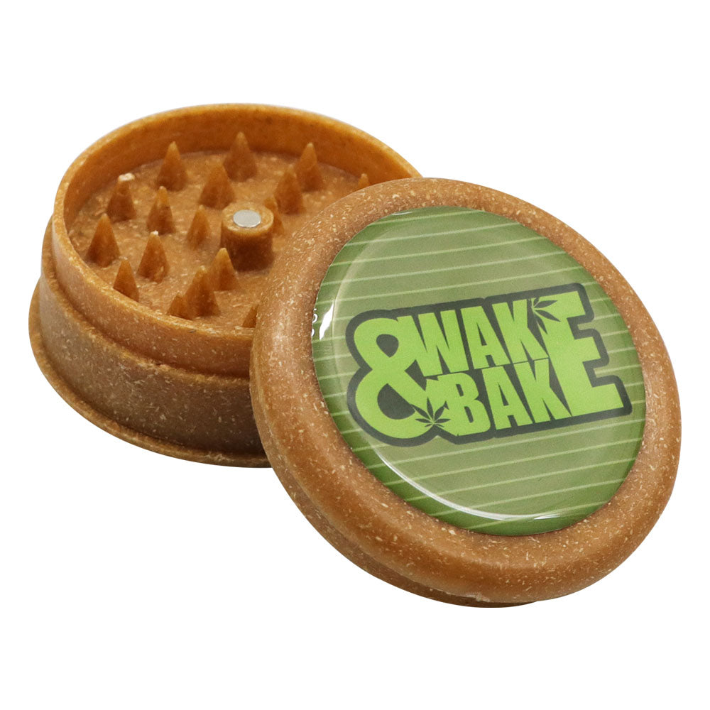 HORNET Biodegradable Plastic Herb Grinder, 2 Layers Ø 63 Size Plant Fiber Grinder, Portable Smoker Grinder, 12 PCS / Box