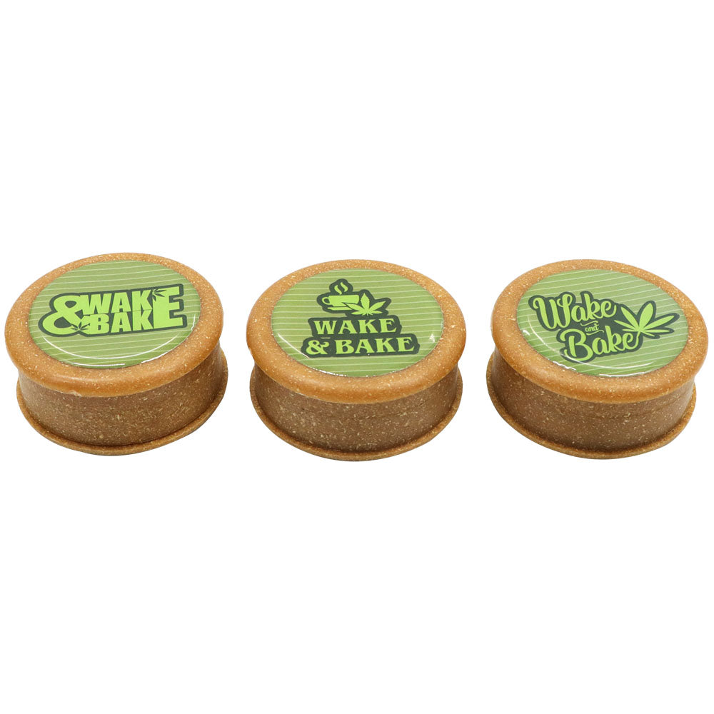 HORNET Biodegradable Plastic Herb Grinder, 2 Layers Ø 63 Size Plant Fiber Grinder, Portable Smoker Grinder, 12 PCS / Box