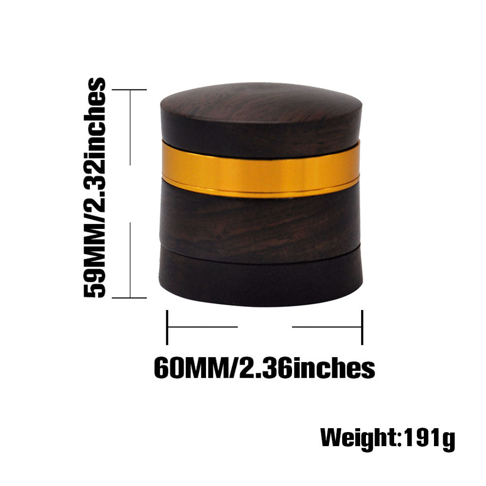 HORNET Rosewood Herb Grinder, 4 Lay Ø 60 Tobacco Grinder, Noble Weed Grinder with Gift Box