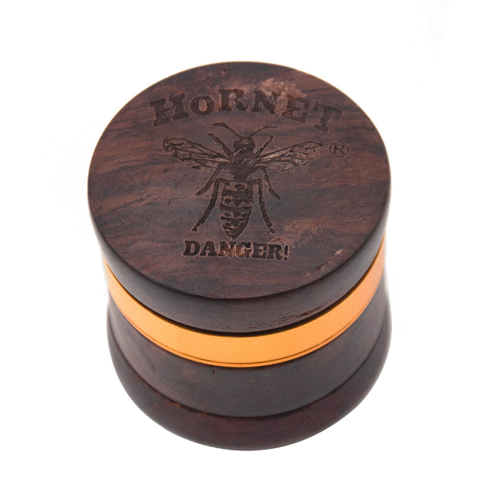 HORNET Rosewood Herb Grinder, 4 Lay Ø 60 Tobacco Grinder, Noble Weed Grinder with Gift Box