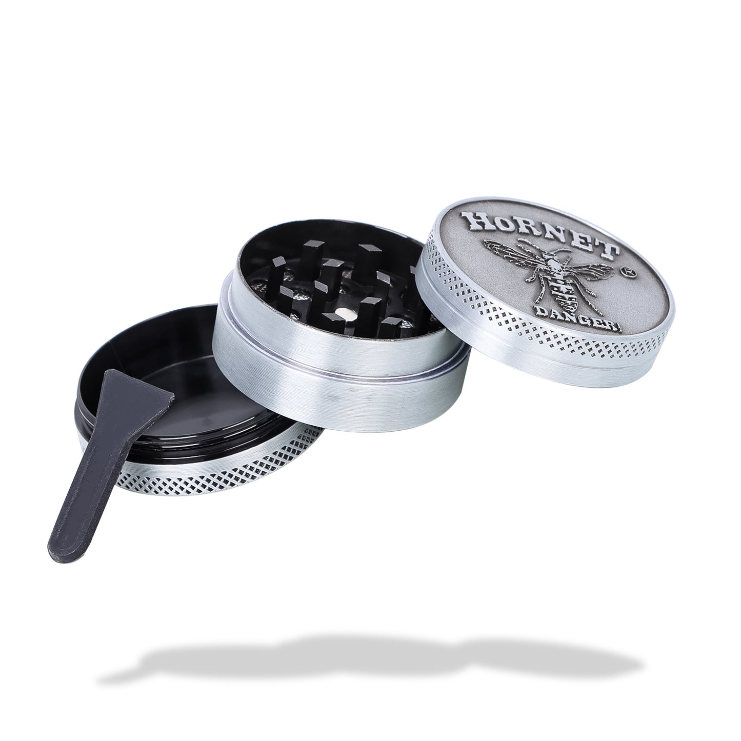 HORNET Zinc Alloy Herb Grinder, 3 Lay Ø 40 Smoker Grinder, Portable & Easy Clean Metal Herbal Grinder, 6 PCS / Box