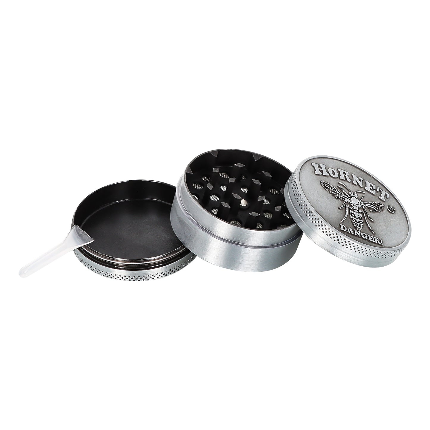HORNET Zinc Alloy Herb Grinder, 3 Lay Ø 50 Smoker Grinder, Portable & Easy Clean Metal Herbal Grinder, 6 PCS / Box