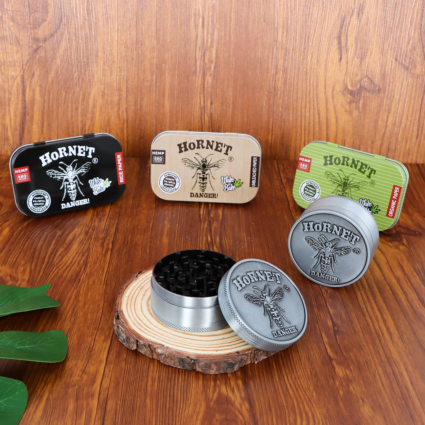 HORNET Zinc Alloy Herb Grinder, 3 Lay Ø 63 Smoker Grinder, Portable & Easy Clean Metal Herbal Grinder, 6 PCS / Box
