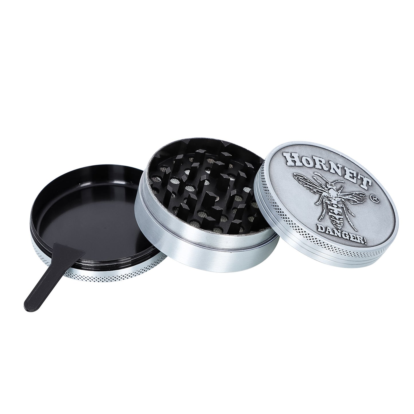 HORNET Zinc Alloy Herb Grinder, 3 Lay Ø 63 Smoker Grinder, Portable & Easy Clean Metal Herbal Grinder, 6 PCS / Box