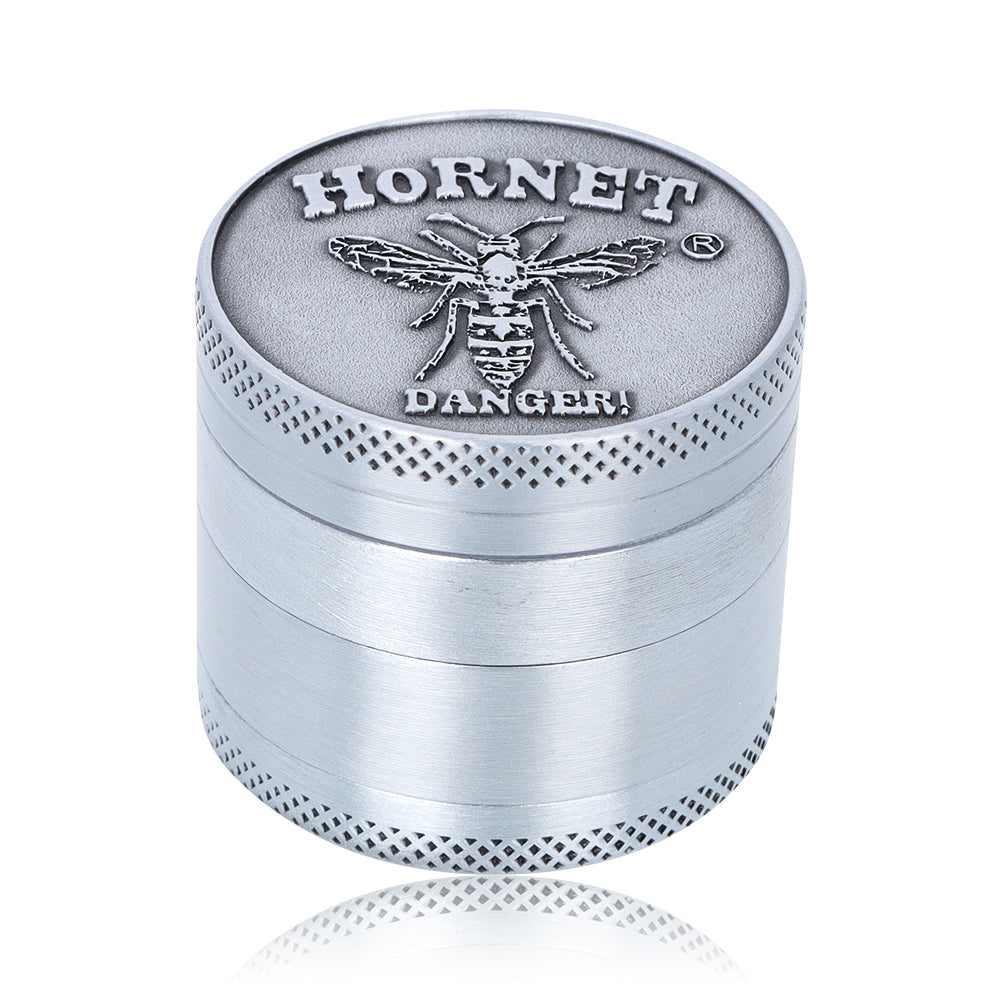 HORNET Zinc Alloy Herb Grinder, 4 Lay Ø 40 Smoker Grinder, Portable & Easy Clean Metal Herbal Grinder, 6 PCS / Box