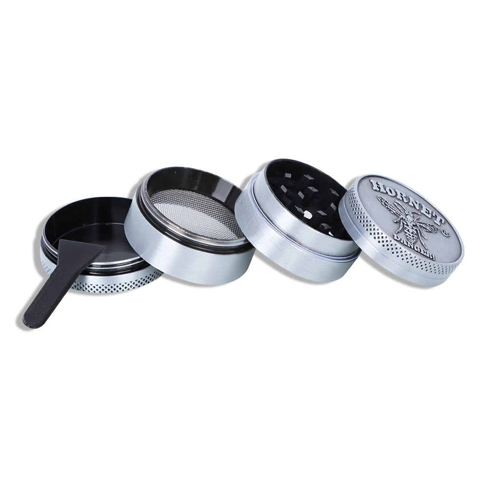HORNET Zinc Alloy Herb Grinder, 4 Lay Ø 40 Smoker Grinder, Portable & Easy Clean Metal Herbal Grinder, 6 PCS / Box