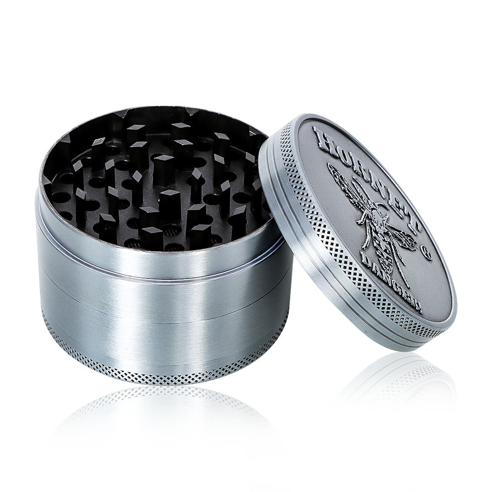 HORNET Zinc Alloy Herb Grinder, 4 Lay Ø 63 Smoker Grinder, Portable & Easy Clean Metal Herbal Grinder, 6 PCS / Box