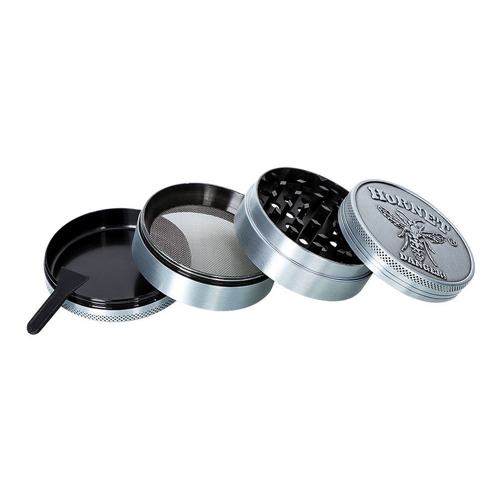 HORNET Zinc Alloy Herb Grinder, 4 Lay Ø 63 Smoker Grinder, Portable & Easy Clean Metal Herbal Grinder, 6 PCS / Box