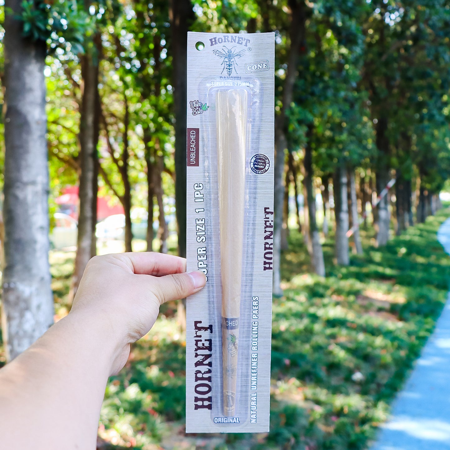 HORNET Super Size Pre Rolled Cones, Natural Rolling Cones, Slow Burning Pre Rolled Rolling Paper, 1 PCS