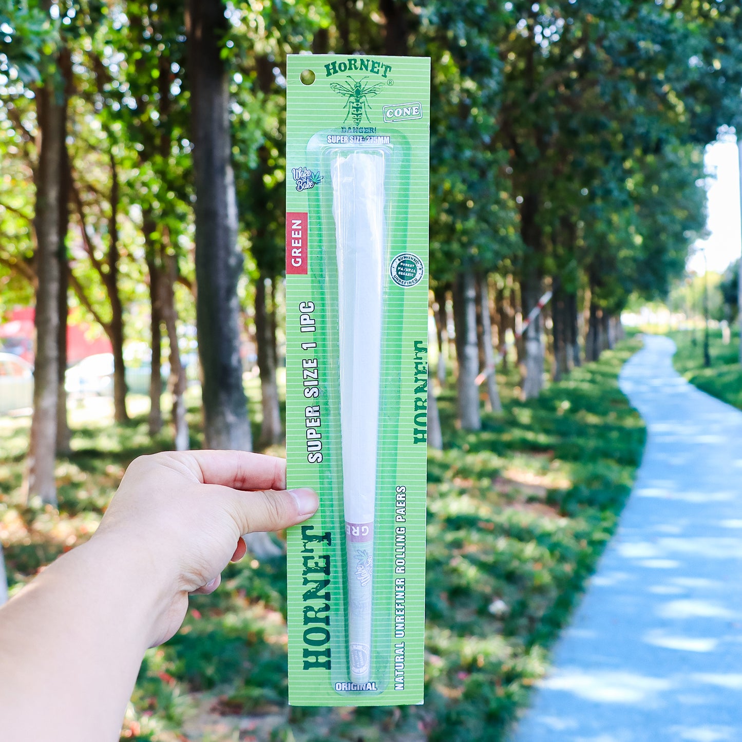 HORNET Super Size Pre Rolled Cones, Natural Rolling Cones, Slow Burning Pre Rolled Rolling Paper, 1 PCS