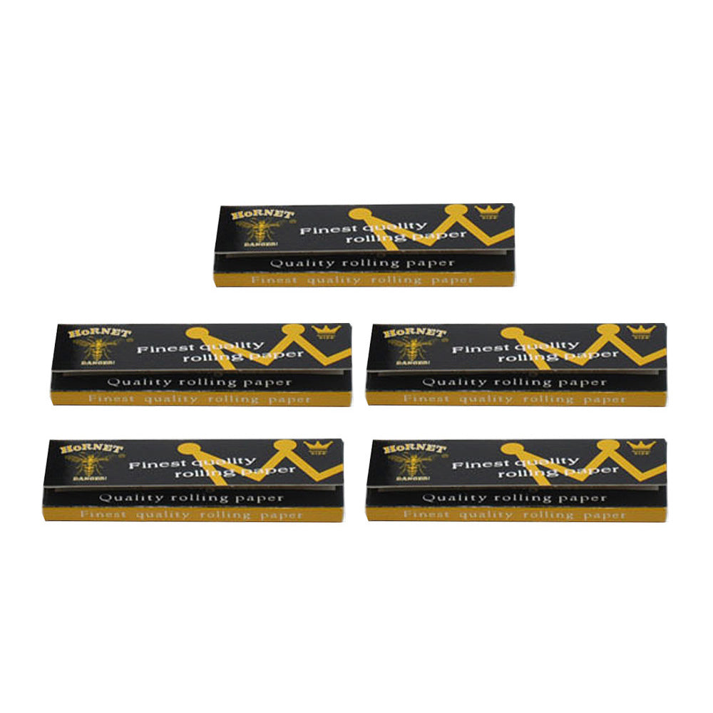 HORNET 70 mm Rolling Papers, Natural Slim Rolling Papers, White Organic Rolling Paper, 50 Leaves / Pack 50 Pack / Box