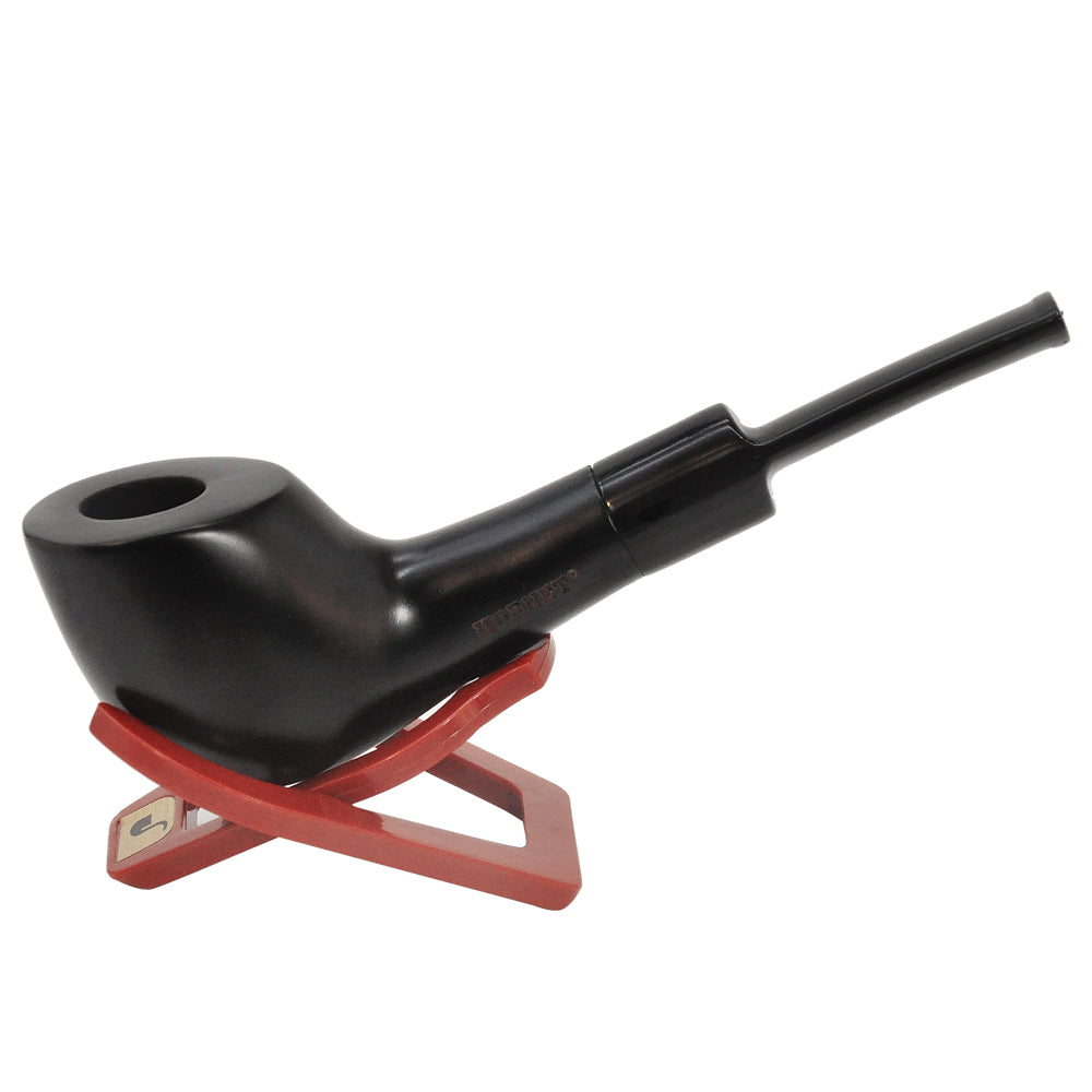HORNET Handmade Black Wood Tobacco Pipe, Beginner Tobacco Pipe, Exquisite & Portable Smoking Pipe