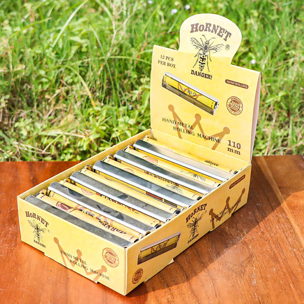HORNET King Size Metal Rolling Machine, Portable Cigarette Rolling Machine, 12 PCS / Box