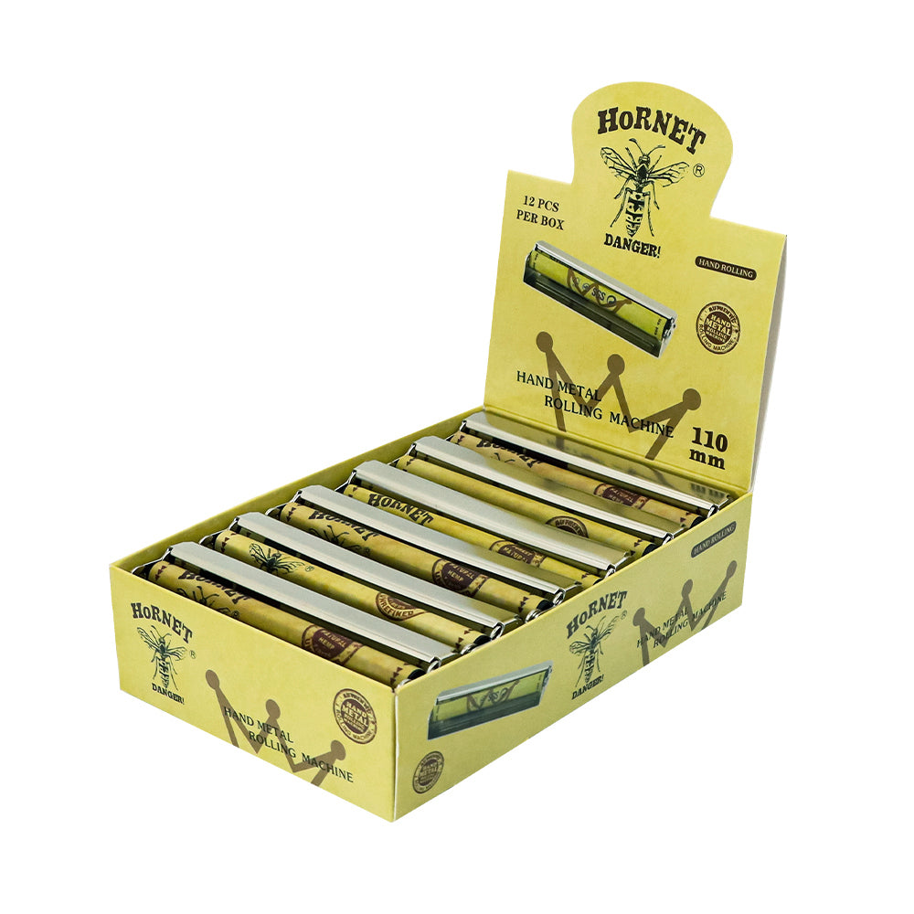 HORNET King Size Metal Rolling Machine, Portable Cigarette Rolling Machine, 12 PCS / Box