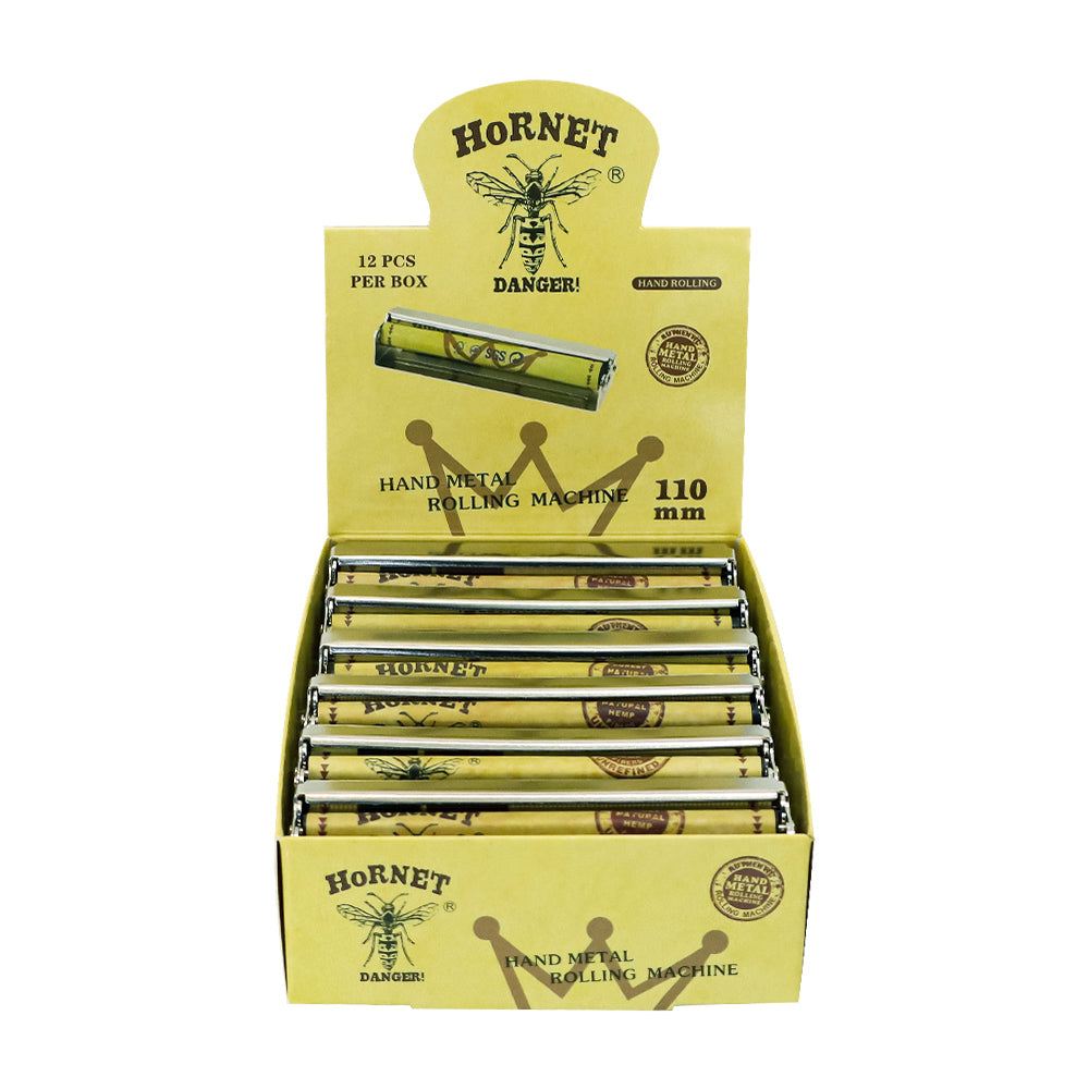 HORNET King Size Metal Rolling Machine, Portable Cigarette Rolling Machine, 12 PCS / Box