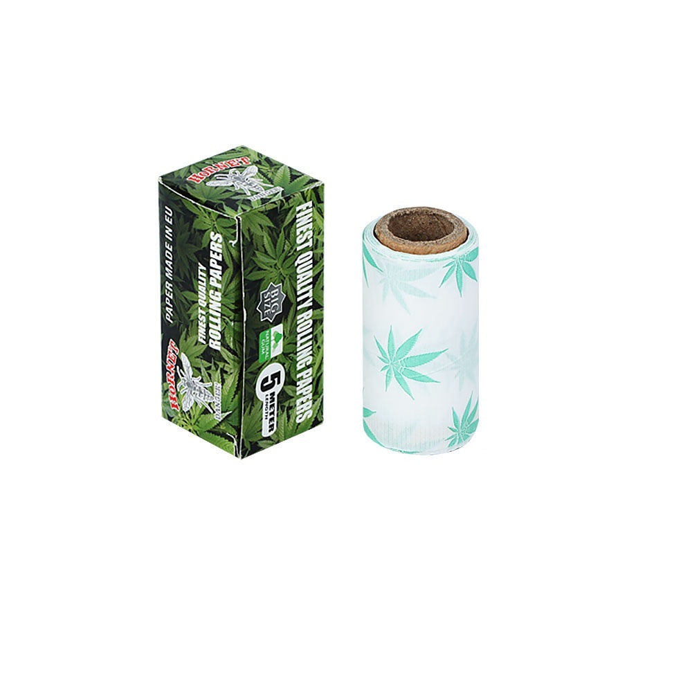HORNET Leaf Style Rolling Paper Rolls, 5 m Free Rolling Papers, Organic Rolling Paper Rolls, 24 PCS / Box
