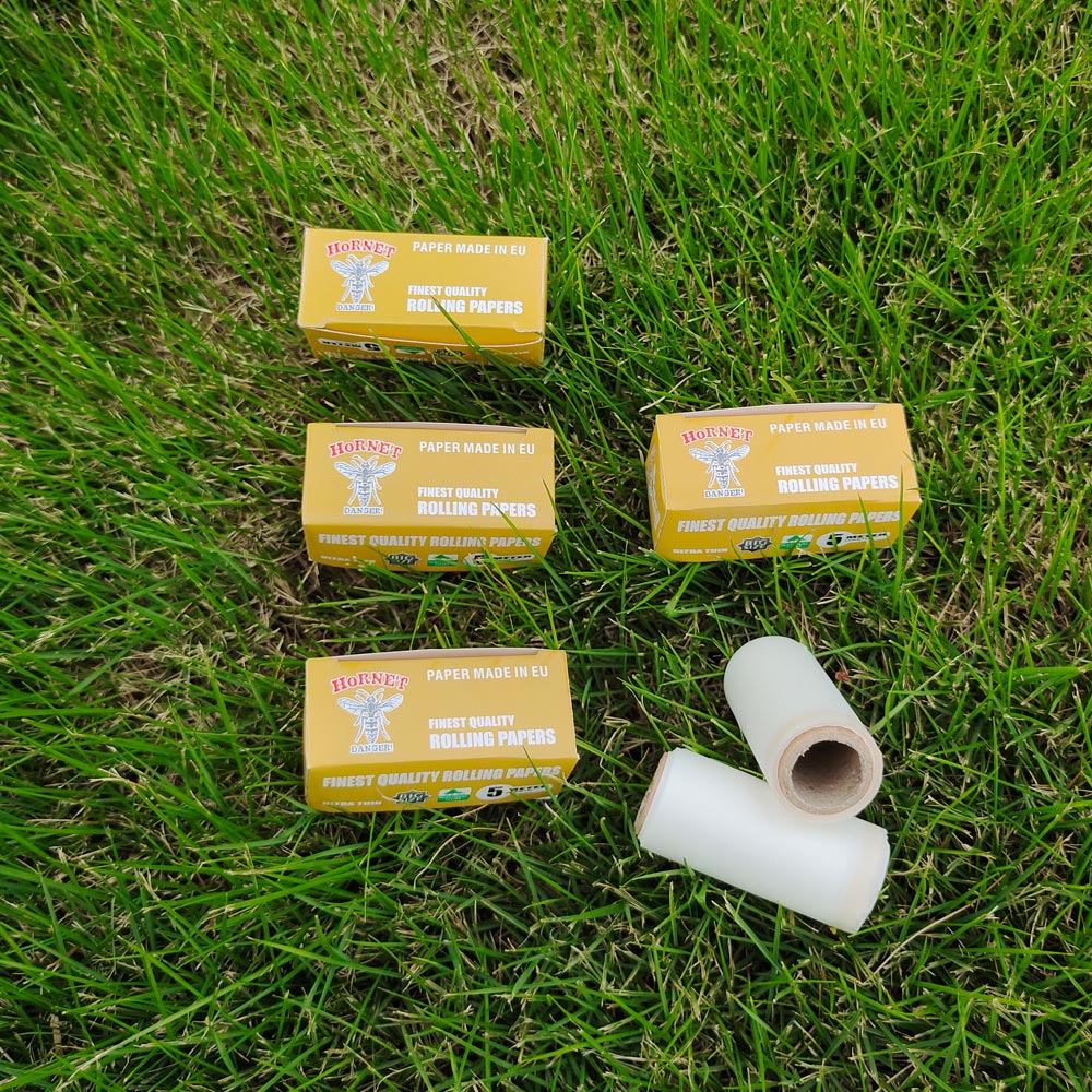 HORNET Yellow Style Rolling Paper Rolls, 5 m Free Rolling Papers, Organic Rolling Paper Rolls, 24 PCS / Box
