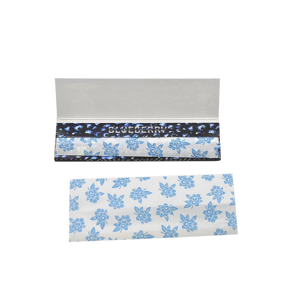 HORNET King Size Blueberry Flavors Rolling Papers, Slim Natural Organic Rolling Paper, 32 Pieces / Pack 25 Packs / Box