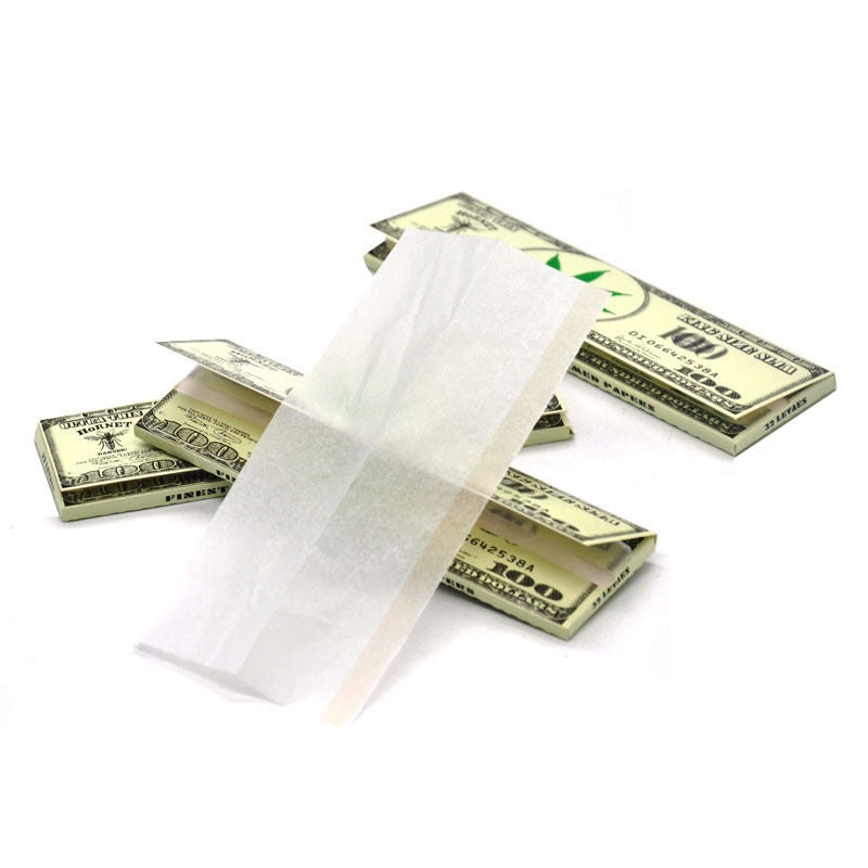 HORNET Dollar Painting Rolling Paer, King Size Slim Cigarette Rolling Paper, Slow Buring Rolling Papers, 32 PCS / Pack 50 Packs / Box