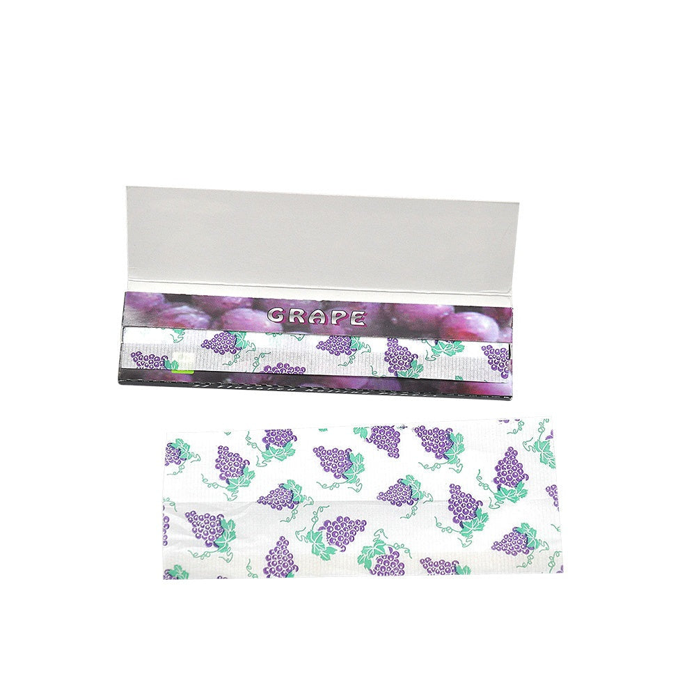 HORNET King Size Grape Flavors Rolling Papers, Slim Natural Organic Rolling Paper, 32 Pieces / Pack 25 Packs / Box